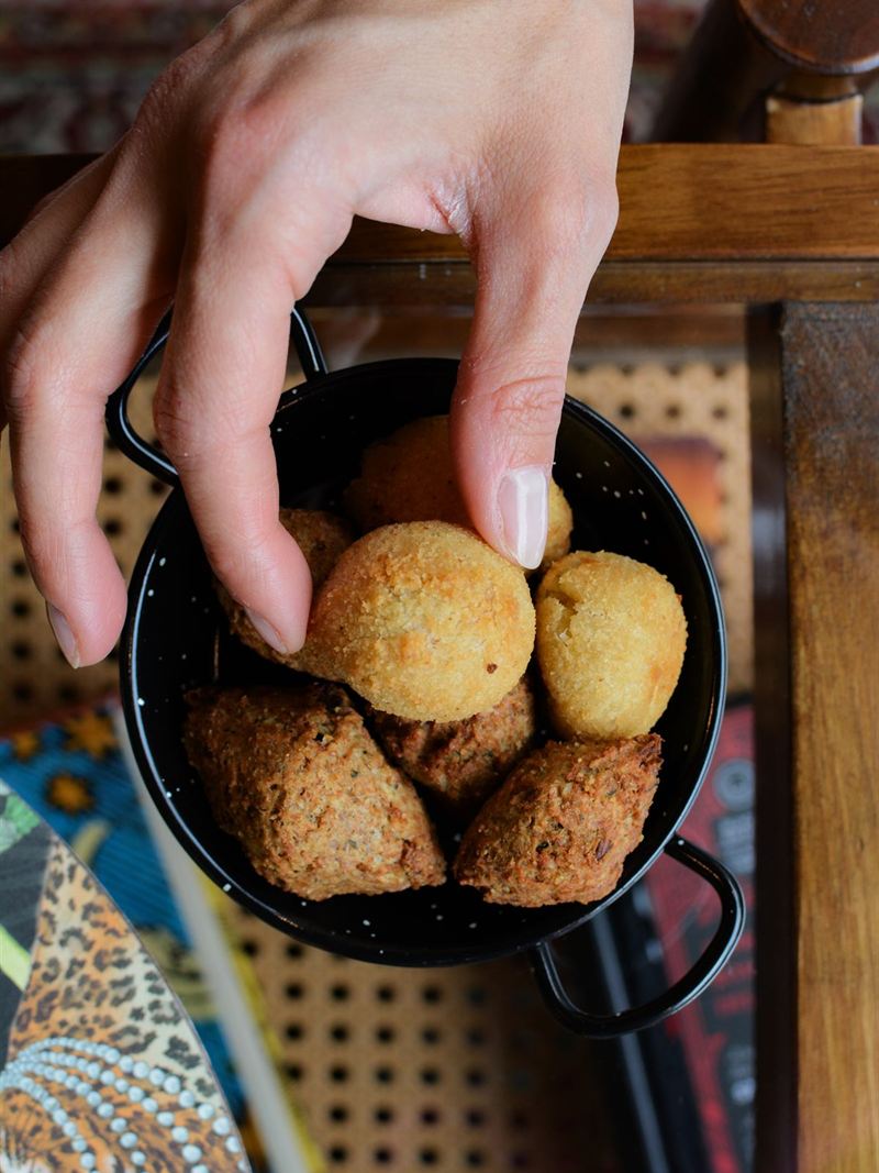 Coxinha e salgados serviti da Casa Rafa